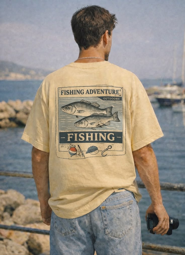Coastline Club Shirt, Fishing Tee