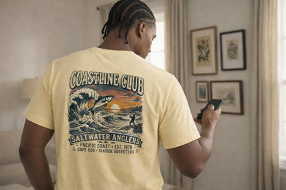 Coastline Club Fishing Shirt | Fishing Pacific Tee