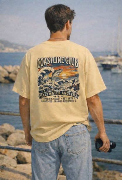 Coastline Club Fishing Shirt | Fishing Pacific Tee