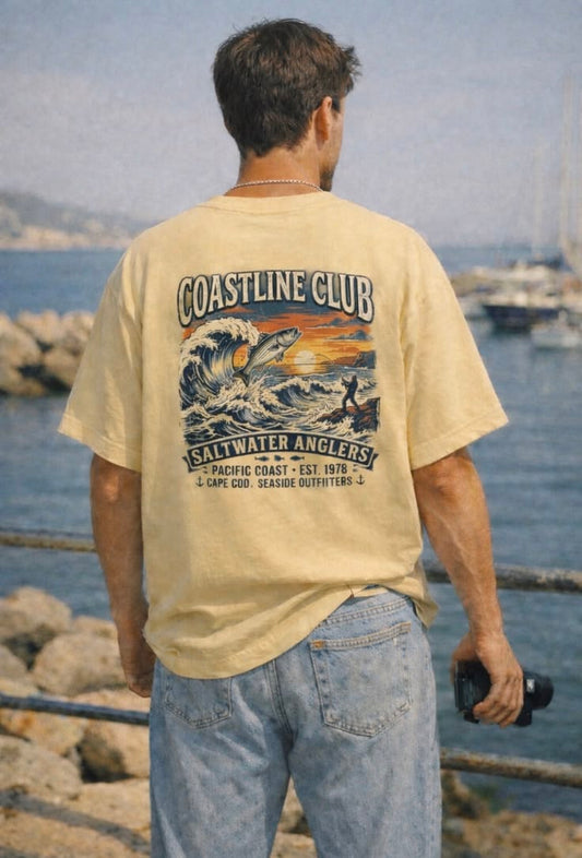 Coastline Club Fishing Shirt | Fishing Pacific Tee